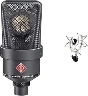 Neumann TLM 103-MT Large Diaphragm Cardioid Microphone, Black, XLR & Neumann EA 4 Shockmount for TLM102, TLm103 TLM107, and Sennheiser MK4