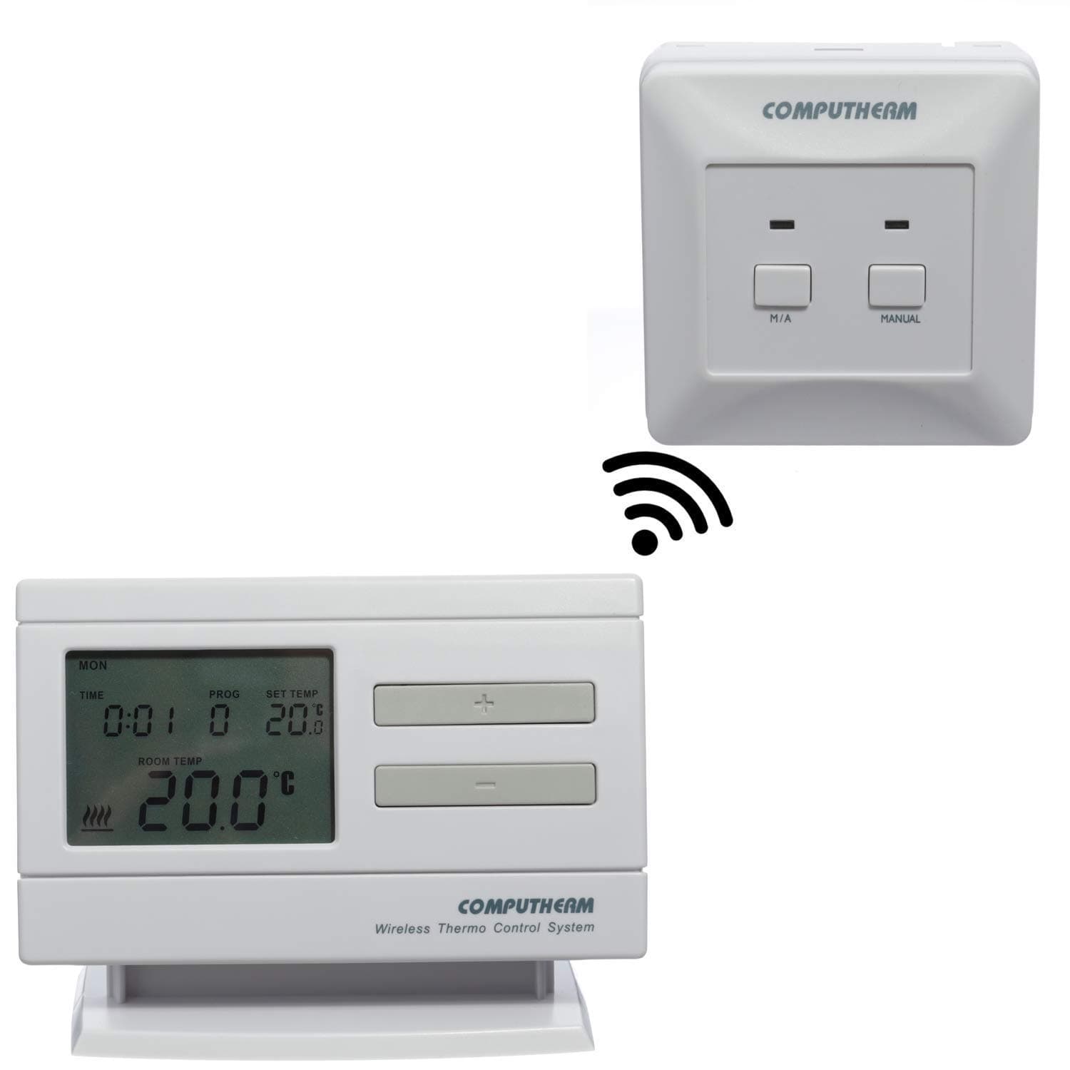 COMPUTHERM Q7RF Wireless Programmable Room Thermostat, Temperature Thermomete...