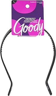 Goody Ouchless Medium Headband with Flex Tips, Assorted Colors, 1 Count
