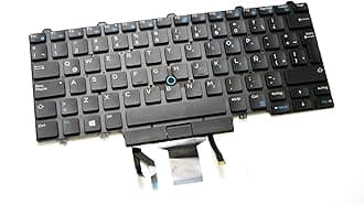 Genuine OEM Replacement Keyboard for DELL Laptop Fits Latitude E5470 E5450 E5480 E5490 E7450 E7470 E7480 E7490 QWERTY Latin Spanish Teclado Backlight