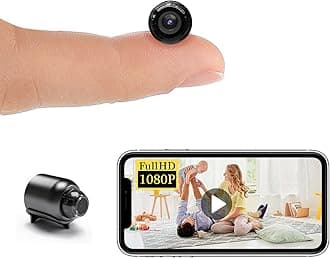 Smallest Wireless WiFi IP Camera,HD1080P Concealed Mini Camera with Video Recording Live Feed,Baby Monitor,Nanny Cam,with Night Vision,Motion Detection,Cloud Storage for Security with iOS Android APP