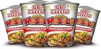 Nissin Mazedaar Masala | Burst of Mazedaar Masala in Every Bite | Quick, Spicy, & Delicious Meal, 70 g (Pack of 4)
