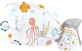 FFLOWER Caps with Button Yellow Mandala Art Ponytail Holder Tie Back Hat for Women Long Hair One Size