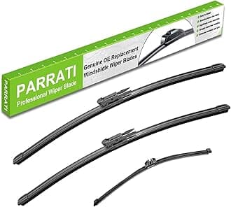 PARRATI® High Performance Premium All-Season Automotive Windshield Wipers with Rear Wiper Blades Replacement for 2011-2023 Ford Explorer,Easy DIY Install 26"+22"+11" (Set of 3)