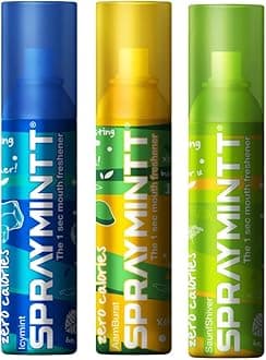 Spraymintt Mouth Freshener | 175+ sprays of instant long lasting with Zero Calories Freshness | Icymint flavour + Aamburst flavour + Saunfshiver flavour | 15g - Combo of 3