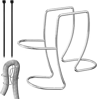 304 Stainless Steel Drain Hose Holder - Adjustable Clamp Hook Fits All Hoses