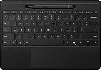 Microsoft Surface Pro Flex Keyboard with Slim Pen Bundle, 2-in-1 Alcantara Keyboard for Surface Pro Copilot+ (11th Edition), Pro 9 and 8, Windows 11 Copilot+ PC, Black