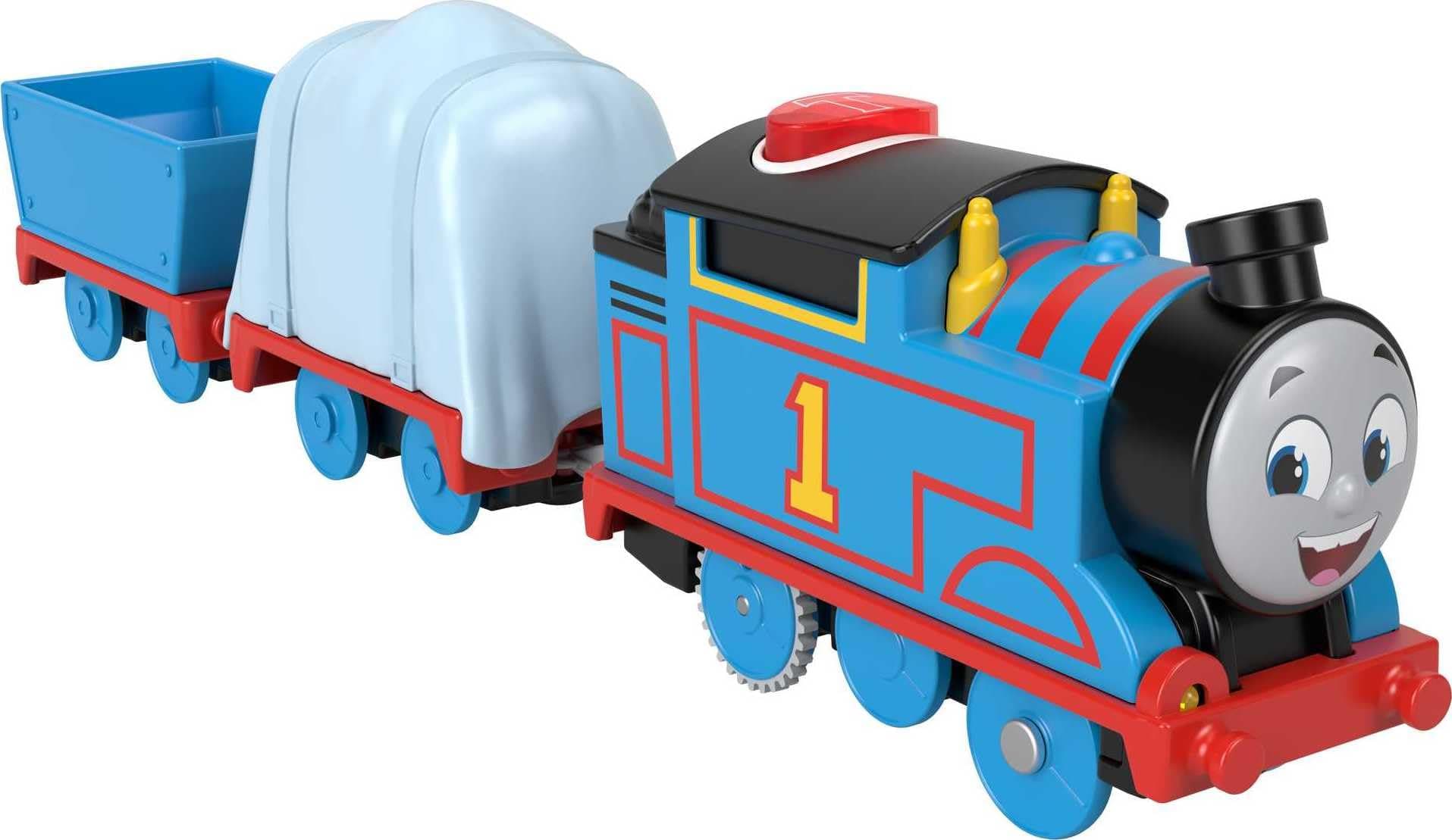Motorized Toy Train Talking Thomas Engine with Sounds & Phrases Plus Cargo for Preschool Kids Ages 3+ Years