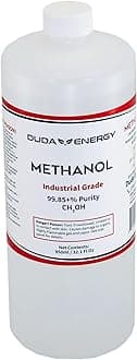 Duda Energy Industrial Grade Methanol, 99.65+% Purity Methyl Alcohol, 950ml Bottle, 2 Pack