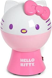 Hello Kitty Popcorn Maker (1 Set) – Cute Pastel Pink Hot-Air Popcorn Popper – Perfect for Movie Nights, Home Theaters & Parties