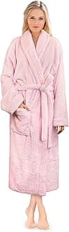 Premium Womens Plush Soft Robe Fluffy, Warm, Fleece Sherpa Shaggy Bathrobe