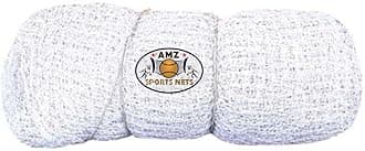 AMZ Sports Nets 2mm 36 Ply Cricket Batting Practice Net Regular Training Netting for Outdoor Backyard Ground Sports (2mm Thickness) (10FtX50Ft, White)