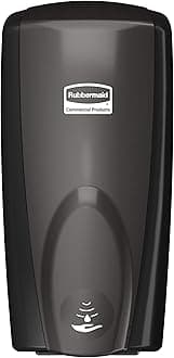 AutoFoam Hand Soap & Sanitizer Dispenser Black/Black Pearl Touchless Wall Mount Battery Operated for Restrooms in Offices/Hotels/Entertainment/Schools