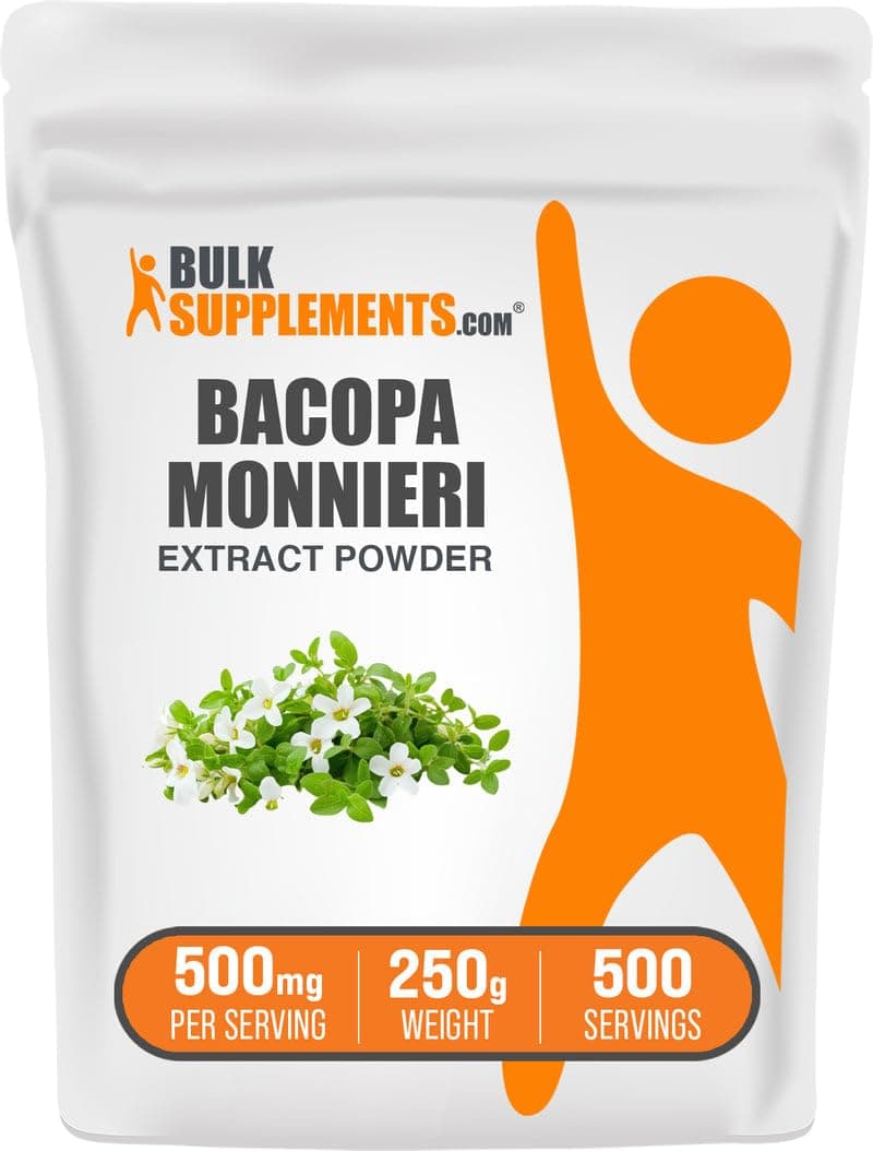 BulkSupplements.com Bacopa Extract Powder - Memory Supplements - Bacopa Monnieri - Memory Supplement (250 Grams - 8.8 oz)
