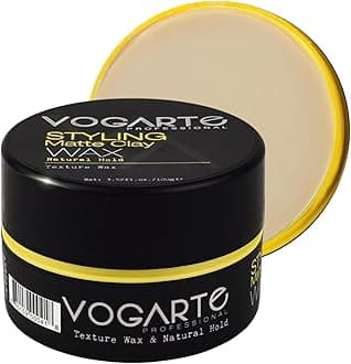 Vogarte Hair Styling Aqua Wax for Men, Strong Hold & Shiny Finish, 3.52 oz ((...