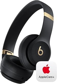 Solo 4 -Wireless Bluetooth on Ear Headphones with AppleCare+ (2 Years) - Black & Gold