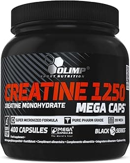 OLIMP Creatine Monohydrate 1250 Creatine Capsules High Dose Dietary Supplement 400 Pieces (Pack of 1)