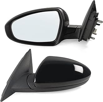 Side Mirror Left Driver Mirror Compatible with Kia Forte 2019-2024 Electric Glass No Heated Indicator and Blind Spot Detection