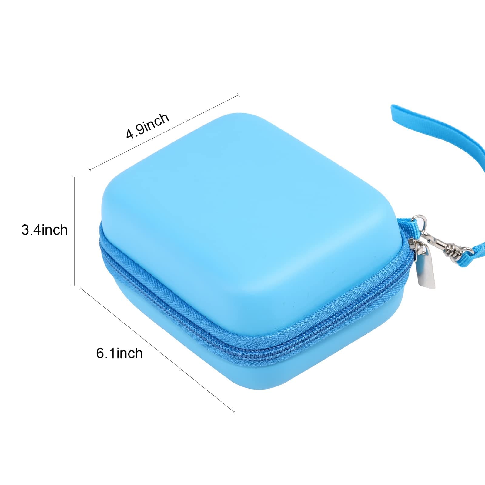 MINIBEAR Kids Camera Case Compatible Kids Camera, Case for Camera for Kids and Kids Action Camera Accessories, 6.1 x 4.9 x 3.4 inch Shockproof Storage Box fits for Most Kids Camera (Blue)