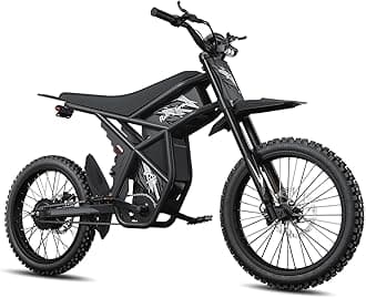 GT73 PRO/GT73 Ebike for Adults, 50MPH 60V 3000W / 37MPH 48V 2400W Eectric Dirt Bike, 36.4AH Dual Battery Dirtbike Up to 85 Miles, 25" Motorcycle Tire, UL2849 All Terrain E Bike Full Suspension