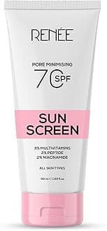 Pore Minimizing Sunscreen SPF 70 With 2% Niacinamide, 2% Peptide & 3% Multivitamins, 50Ml