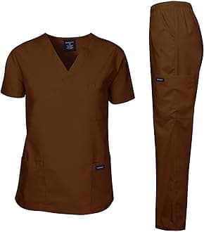 Dagacci Scrubs Medical Uniform Mens Scrub Set Medical Scrubs Top and Pants