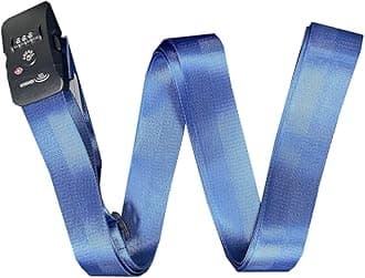 WYMAMJKTSA Luggage Straps with Combination Lock Adjustable Non-Slip Cross Strap for 20-34" suitcases Travel Suitcase Belt