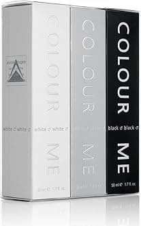 White/Silver/Black - Triple Pack, Fragrance for Men, 3 x 50ml Eau de Parfum, by Milton-Lloyd