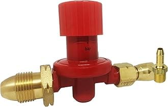 High Pressure Propane Regulator 4 bar Adjustable POL x 1/4" outlet 8 Kg/hr 6.3mm Nozzle Included