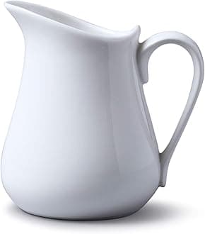 WM Bartleet & Sons 1750 Porcelain Traditional Jug 450 ml, ¾ pint - White