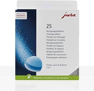 Jura 3-Phase 3 in 1 Cleaning Tablets 25pcs, cleans, cares & protects