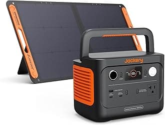 Jackery Solar Generator 300 Plus Portable Power Station with 1X SolarSaga 100W Solar Panel, 288Wh Backup LiFePO4 Battery, 300W AC Outlet for RV, Outdoors, Camping, Traveling, and Emergencies