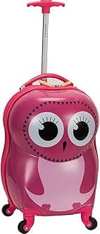 Jr. Kids' My First Hardside Spinner Luggage, Telescoping Handles, Owl, Carry-On 19-Inch