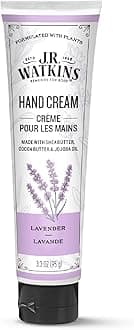 Natural Moisturizing Hand Cream, Hydrating Hand Moisturizer with Shea Butter, Cocoa Butter, and Avocado Oil, USA Made and Cruelty Free, 3.3oz, Lavender, Single
