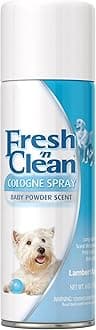 PetAg Fresh ’n Clean Cologne Spray - Baby Powder Scent - 6 oz - Controls Odor & Keeps Dogs Smelling Fresh