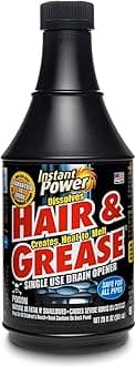 Instant Power SCOTCH CORPORATION 1971 Hair & Grease Drain Opener, Black, 20 oz