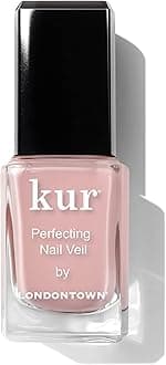LONDONTOWN Nail Veil #4 Enhancing Nail Care Color and Formula, Dusty Rose Tint, 11.8 mL