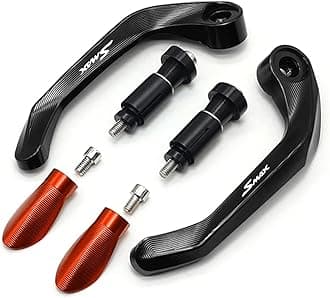 for Yamaha AEROX Force SMAX 155 Fall Protection Device Accessories Universal Motorcycle Scooter 22mm Handlebar End Handguard Bow (Color : Orange, Size : SMAX)