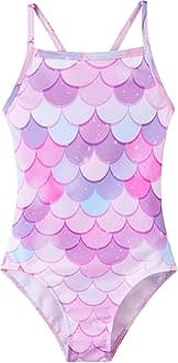 Girls Swimsuits One-Piece Bathing Suits Multicolor Kids Sport Summer Beach Swimwear for 2-10 Years Old