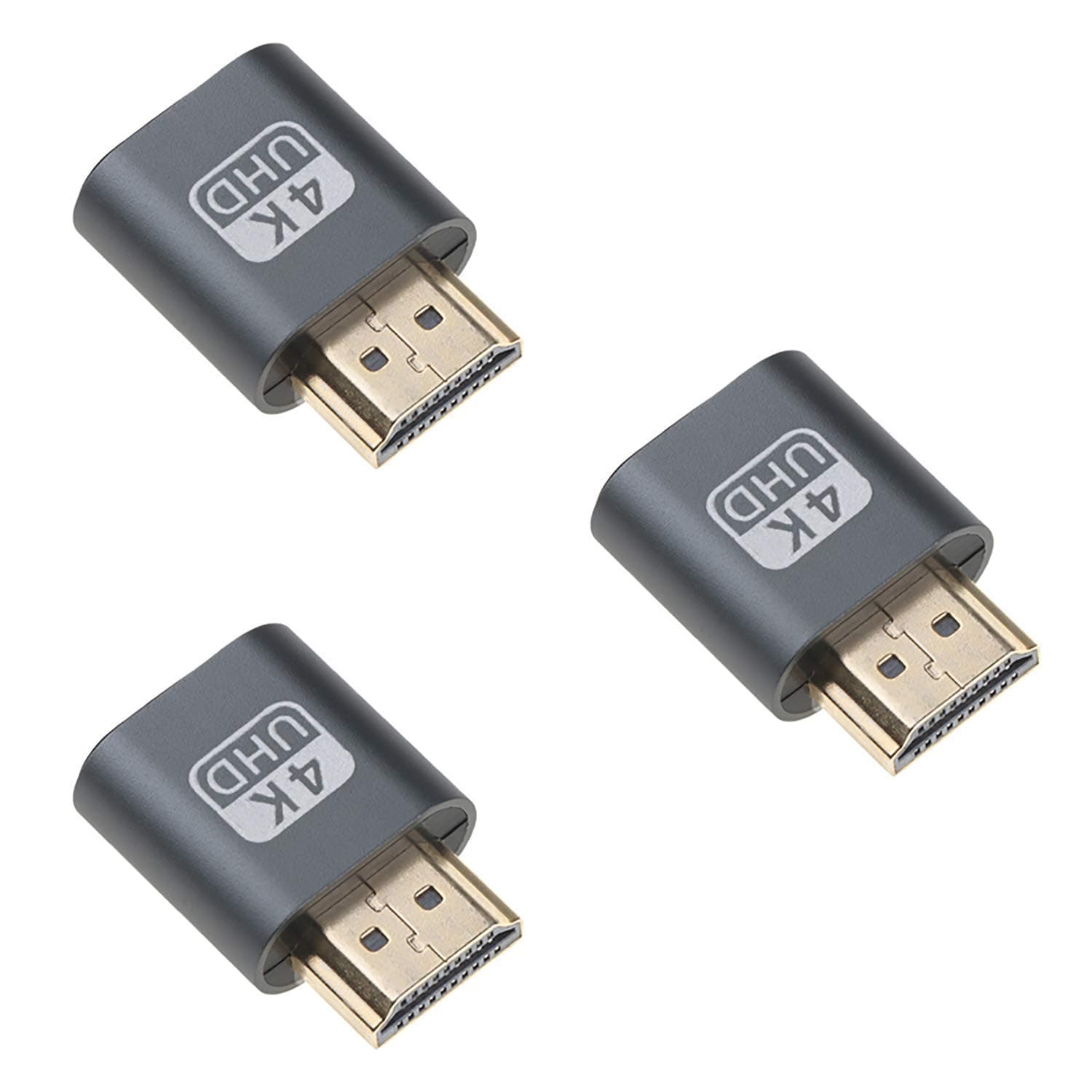 Welight HDMI Dummy 4K (3 Pack) Headless Adapter Ghost Display Screen Emulator Simulator