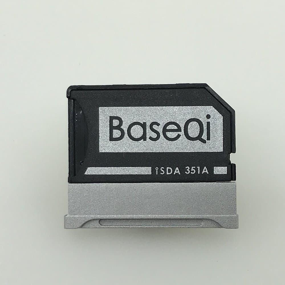 BaseQi Aluminum MicroSD Adapter for Microsoft Surface Book & Surface Book 2 & Surface Book 3 15" (Model-351A)