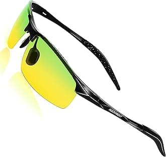 ROCKNIGHT Driving HD Polarized UV400 Protection Ultra light Al-Mg Golf Fishing Outdoor Sunglasses