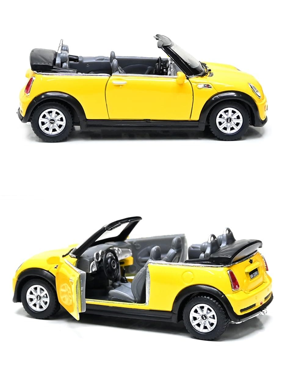 Kinsmart Mini Cooper S Convertible 1/28 Yellow