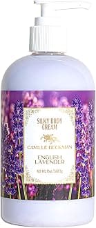 English Lavender Scented Silky Body Cream, Daily Moisturizer for All Skin Types | Non-Greasy Vegan Formula to Nourish and Soften Hands and Body, 13 Ounce