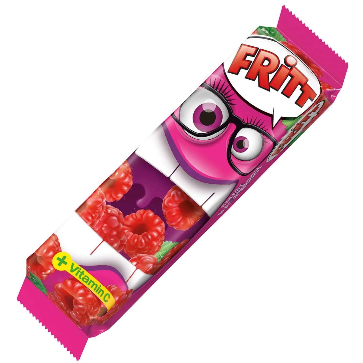 Raspberry Chewy Fruit Strips by Fritt