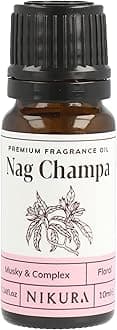Nag Champa Fragrance Oil - 10ml | for Gifts, Diffusers, Candle Making, Soap Making | Great for use in Bath Bombs, Perfume Oil, Perfume Scents | Vegan & UK Made