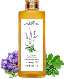 Sage Apothecary Mint Lavender Massage Oil | Pure Natural Ingredients 500 ml
