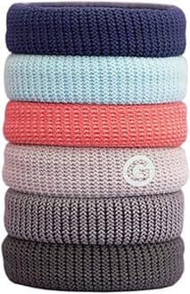 GIMME Winter: Bands No Break Thick Hair Ties 6Pc (Winter)