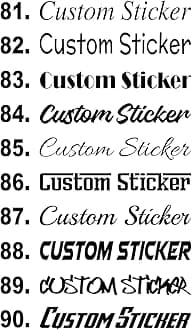Personalised Name Stickers Custom Vinyl Decal Quotes Text Names Wording Slogan Phrase Die Cut Vinyl Car Window Bumper Bedroom Wall Stickers Decals Graphics
