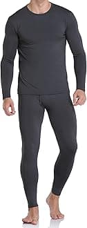 WEERTI Thermal Underwear for Men Long Johns With Fleece Lined Long Underwear Set Cold Weather Winter Top Bottom